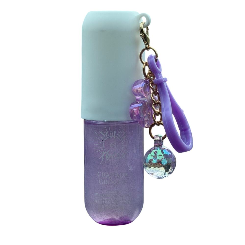 Solo En Ibiza Shimmer Fragrance Body Mist Granda Groove Trvl Key Chain 1.02floz